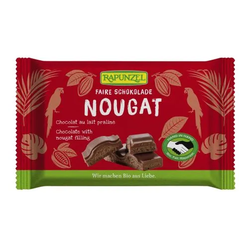 Rapunzel Čokoláda Mléčná s nugátem 100 g