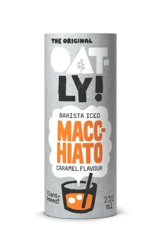 Nápoj ovesný Barista Iced Macchiato s příchutí karamelu 235 ml OATLY!