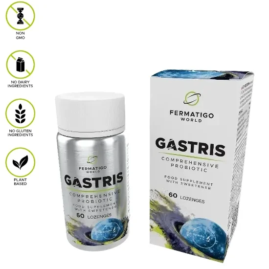 GASTRIS 60 pastilek – Komplexní synbiotikum pro tvorbu jemného krycího a neutralizačniho filmu