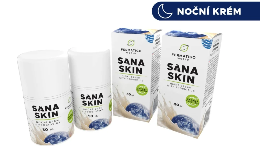 SanaSkin – Denní a noční krém s probiotiky 50 ml + 50 ml