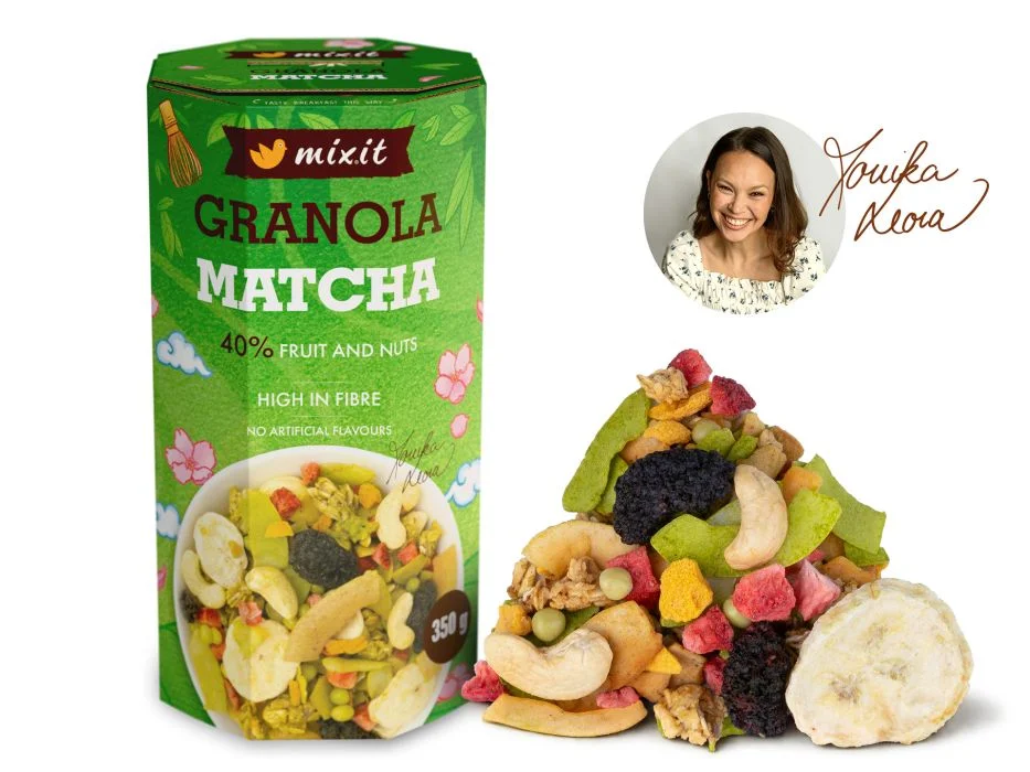 Mixit Granola z pece Moniky Leové – Matcha 350 g