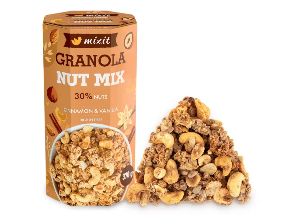 Mixit Granola z pece – Ořechový mix 370 g
