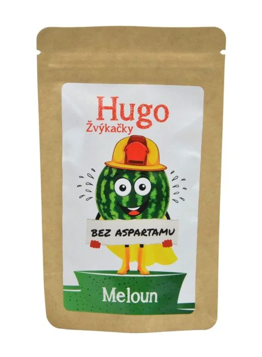 Žvýkačky Meloun bez aspartamu - Hugo 9 g